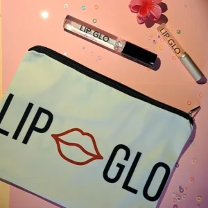 Vegan lip gloss and silicone lip brush birthday bundle