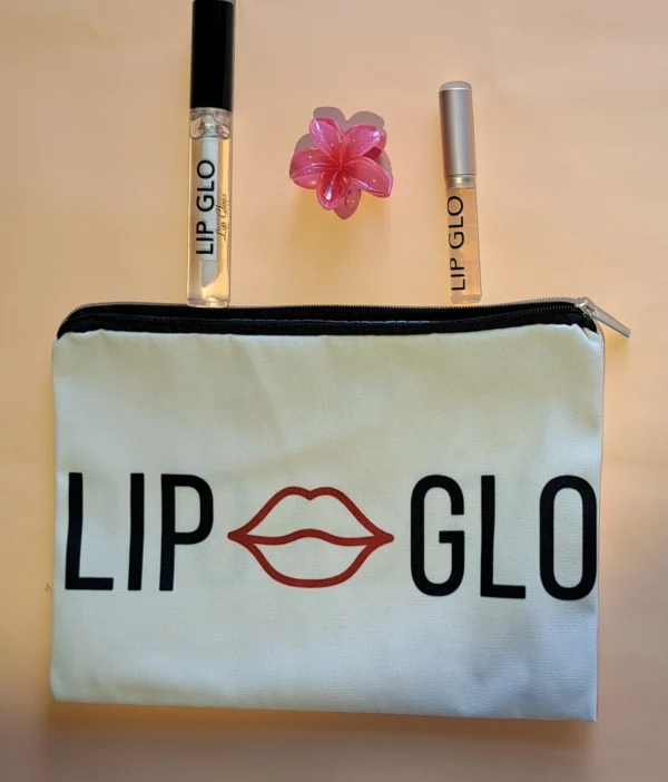 Vegan lip gloss and silicone lip brush birthday bundle Cruelty-free lip gloss gift set with free summer hair clip Natural clear lip gloss made in Europe – Lip Glo birthday bundle